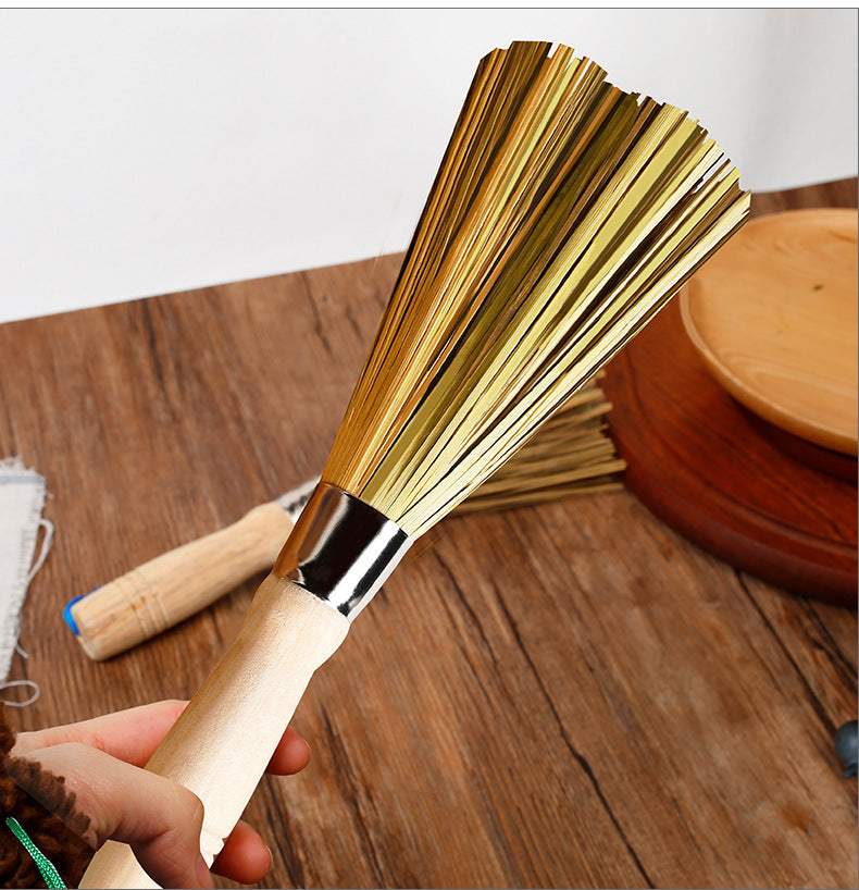 Bamboo Kitchenware | Bamboo Kitchen Cleaning Tools | Natural Bamboo Pot Brush with Long Handle – Eco-Friendly Non-Scratch Kitchen Brush Wholesale