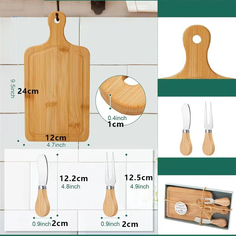 Set regalo di mini taglieri per formaggi e coltelli in bambù – Taglieri da portata ecologici per matrimoni ed eventi | Prezzi EXW all'ingrosso