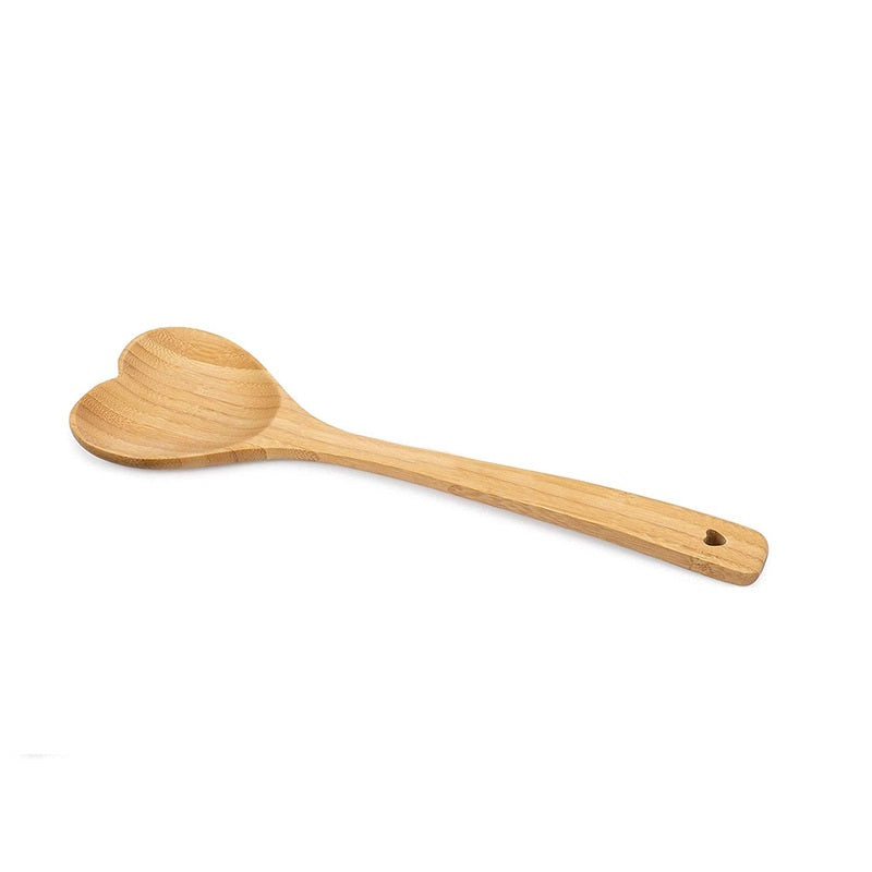Bamboo Tableware | Bamboo Spoons & Utensils | Eco-Friendly Bamboo Heart Spoon – Natural Bamboo Honey & Dessert Spoon Wholesale