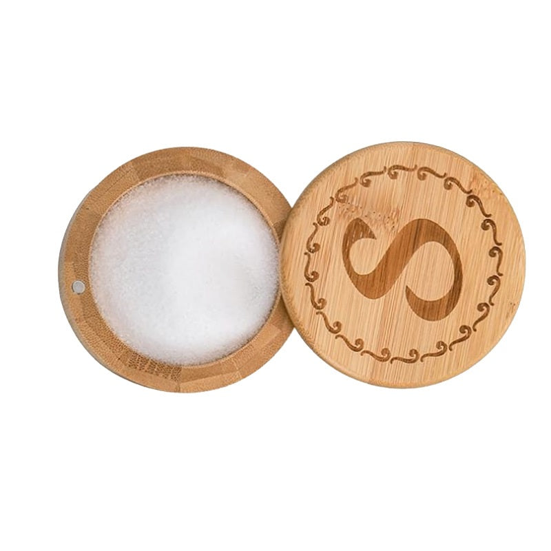 Bamboo Kitchenware | Bamboo Spice Jars & Containers | Eco-Friendly Bamboo Salt Cellar & Spice Jar with Spoon – Custom Laser Logo Wholesale