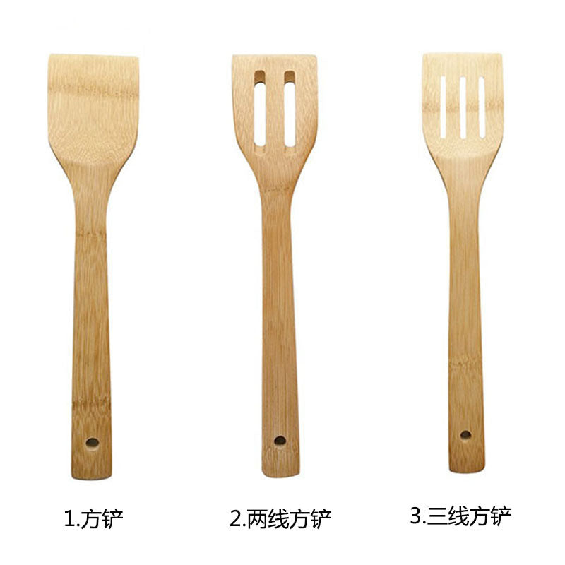 Bamboo Kitchenware | Bamboo Cooking Utensils | Eco-Friendly Bamboo Kitchen Utensils – 10 Types, 30×6cm Cooking Tools, 6-Piece Set Wholesale