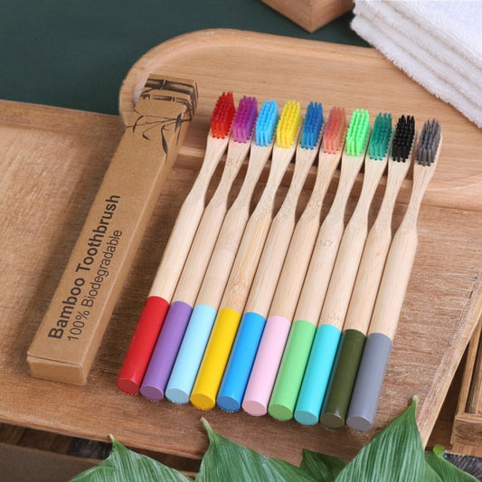 Bamboo Personal Care | Bamboo Toothbrushes | Reusable Bamboo Toothbrush with Round Handle – Eco-Friendly for Home, Hotels & Travel Wholesale EXW
