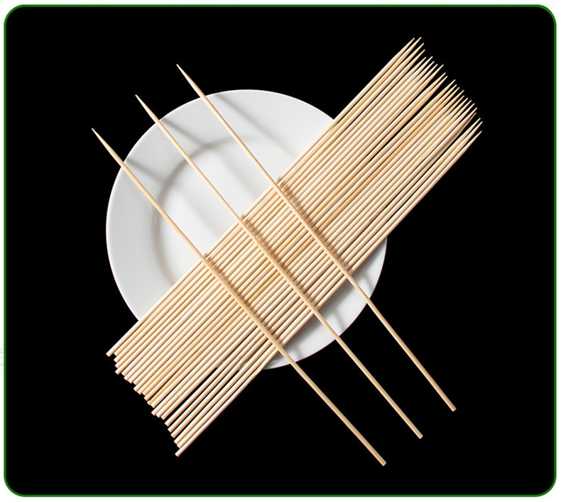 Hochwertige Bambus-Grillspieße | Länge 100–900 mm | Durchmesser 2–7 mm | EXW-Preise