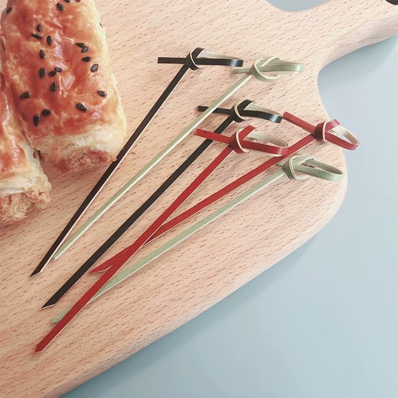 Deliver to door | 10,000pcs Bamboo Finger Picks/Knot Picks/Heart Shape Picks – 100% Natural Skewers for Appetizers, Cocktails & Catering