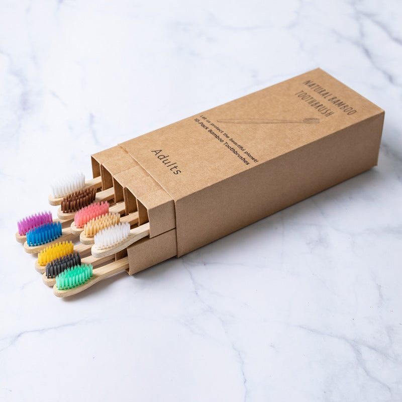 Bamboo Personal Care | Bamboo Toothbrushes | Biodegradable Bamboo Toothbrush Sets – Soft Charcoal Bristles, Eco-Friendly Hotel & Family Packs (8/10/12 pcs) Wholesale EXW