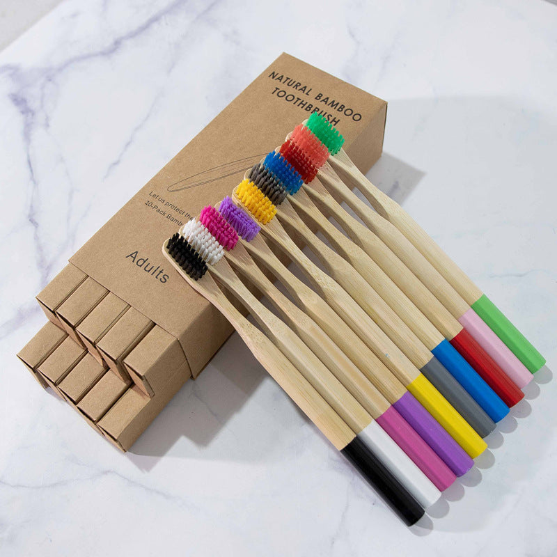 Bamboo Personal Care | Bamboo Toothbrushes | Reusable Bamboo Toothbrush with Round Handle – Eco-Friendly for Home, Hotels & Travel Wholesale EXW