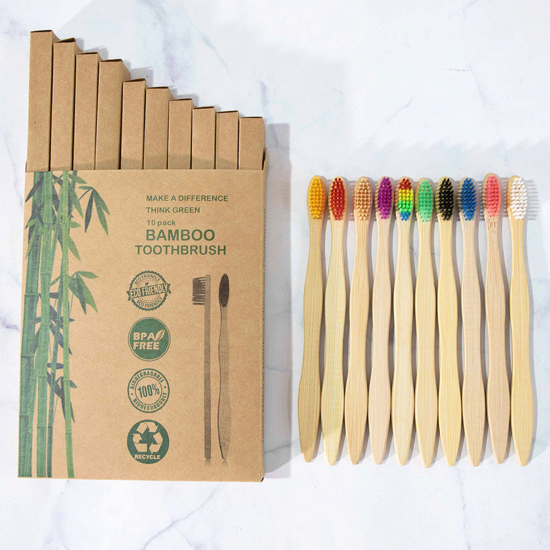 Bamboo Personal Care | Bamboo Toothbrushes | Biodegradable Bamboo Toothbrush Sets – Soft Charcoal Bristles, Eco-Friendly Hotel & Family Packs (8/10/12 pcs) Wholesale EXW
