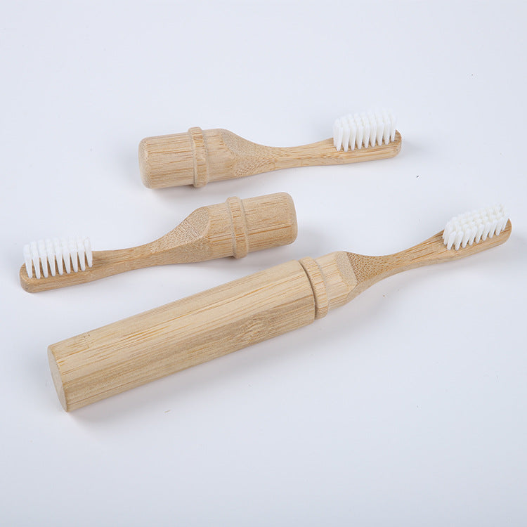 Bamboo Personal Care | Bamboo Toothbrushes | Bamboo Travel Toothbrush with Case – Detachable Eco-Friendly Toothbrush for Hotels & Travel Wholesale EXW
