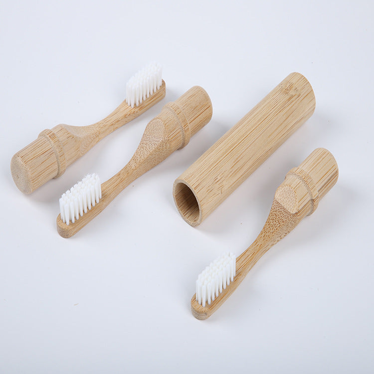 Bamboo Personal Care | Bamboo Toothbrushes | Bamboo Travel Toothbrush with Case – Detachable Eco-Friendly Toothbrush for Hotels & Travel Wholesale EXW