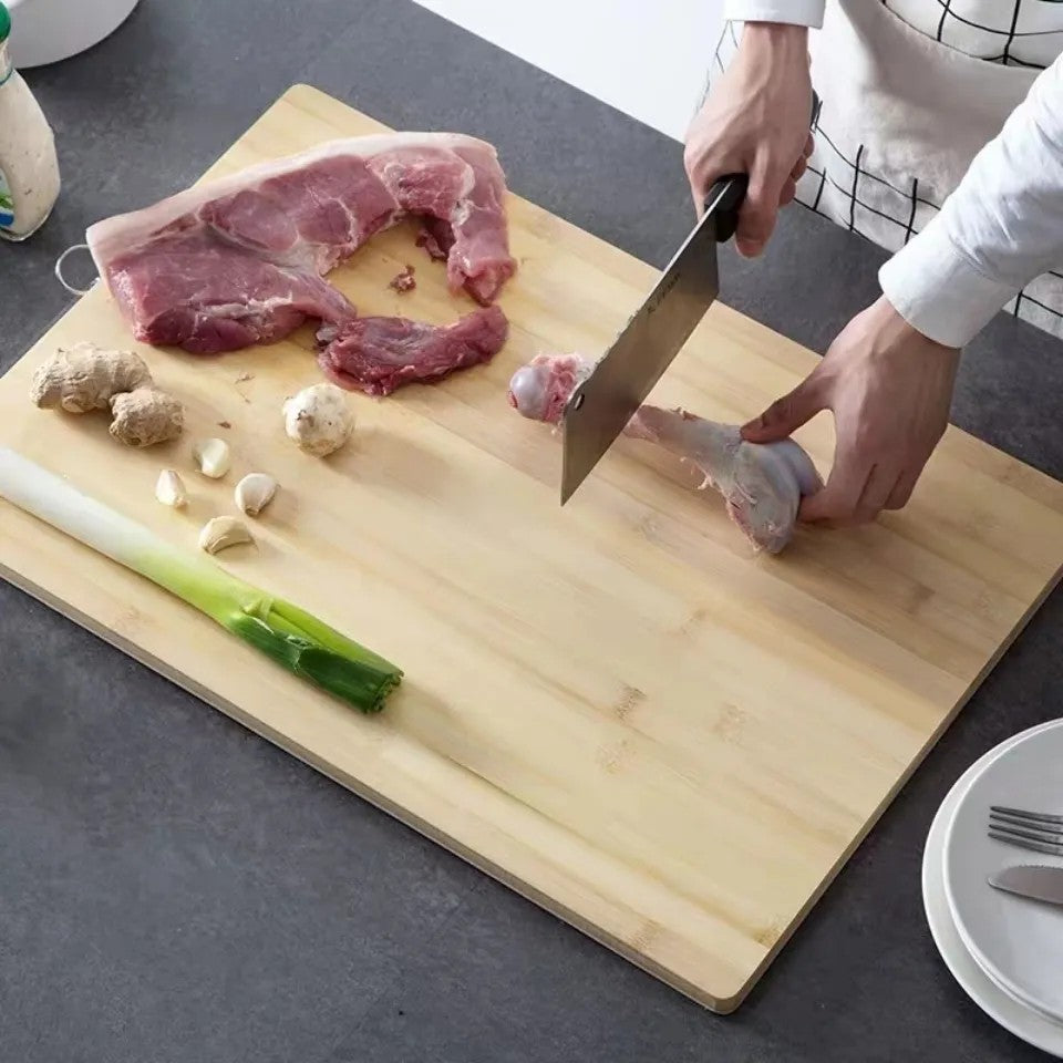 Bamboo Kitchenware | Solid Bamboo Cutting Board with Handle | Multiple Sizes 1.7cm / 1.9cm | Wholesale EXW Prices