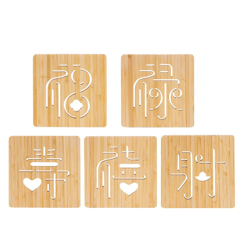 Bamboo Homeware | Bamboo Coasters | Chinese-Style Heat-Resistant Bamboo Cup & Teapot Mats – Wholesale