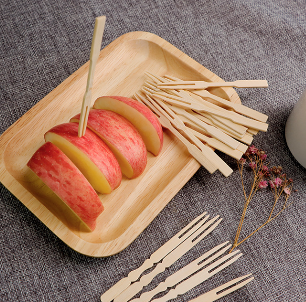 DDP deliver to Door | Bamboo Appetizer Forks, 90-100mm Disposable Bamboo Fork for Charcuterie, Mini Forks for Appetizers, Cocktail Forks for Weddings, Small Appetizer Picks