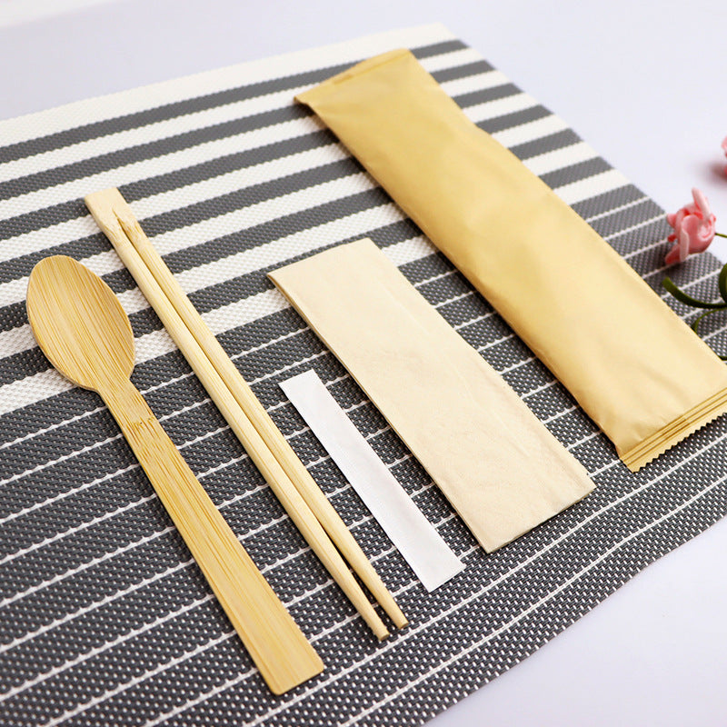 DDP deliver to door | 100~5000pcs | Disposable bamboo knife, bamboo fork and bamboo spoon