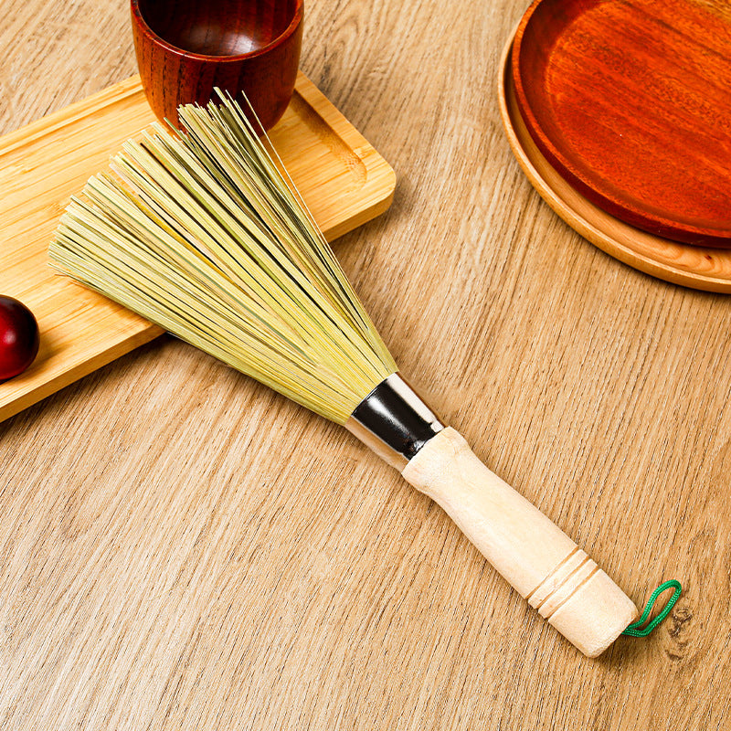 Bamboo Kitchenware | Bamboo Kitchen Cleaning Tools | Natural Bamboo Pot Brush with Long Handle – Eco-Friendly Non-Scratch Kitchen Brush Wholesale