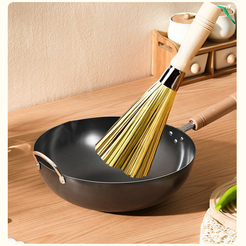 Bamboo Kitchenware | Bamboo Kitchen Cleaning Tools | Natural Bamboo Pot Brush with Long Handle – Eco-Friendly Non-Scratch Kitchen Brush Wholesale