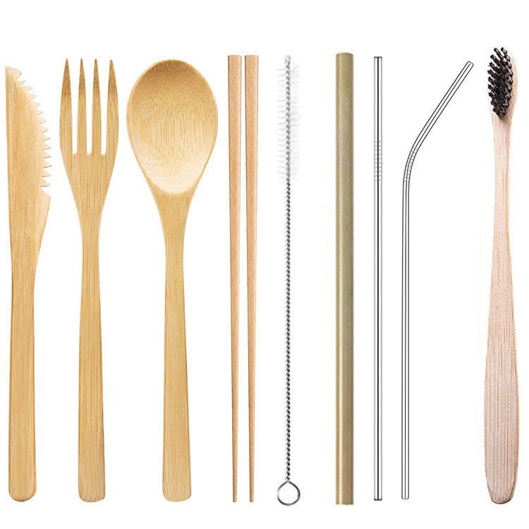 Bamboo Tableware | Reusable Bamboo Cutlery | Eco-Friendly Bamboo Cutlery Set – 3–9 pcs Options for Catering & Hospitality Wholesale EXW