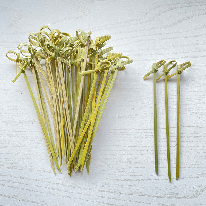 Deliver to door | 10,000pcs Bamboo Finger Picks/Knot Picks/Heart Shape Picks – 100% Natural Skewers for Appetizers, Cocktails & Catering