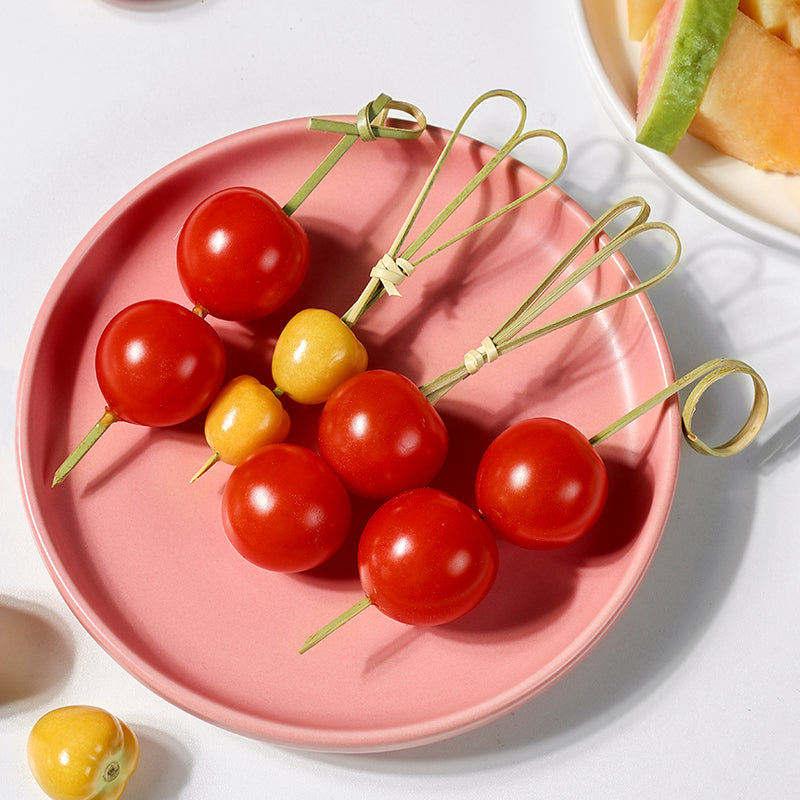 Deliver to door | 10,000pcs Bamboo Finger Picks/Knot Picks/Heart Shape Picks – 100% Natural Skewers for Appetizers, Cocktails & Catering