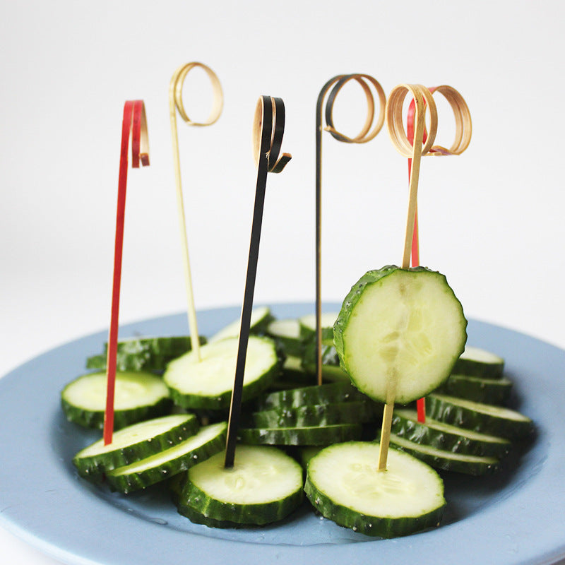 Deliver to door | 10,000pcs Bamboo Finger Picks/Knot Picks/Heart Shape Picks – 100% Natural Skewers for Appetizers, Cocktails & Catering