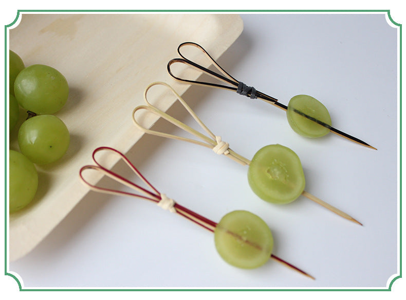 Bamboo Disposables & Tableware | Bamboo Cocktail Picks | Heart-Shaped Bamboo Skewers for Catering & Events – Multiple Sizes & Colors Wholesale