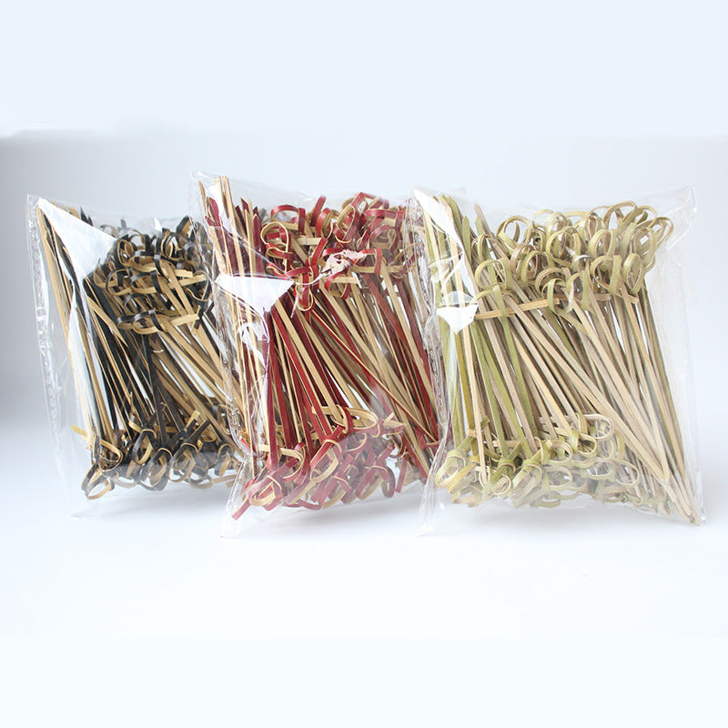Deliver to door | 10,000pcs Bamboo Finger Picks/Knot Picks/Heart Shape Picks – 100% Natural Skewers for Appetizers, Cocktails & Catering