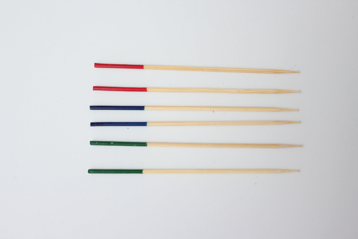 12cm Colored Bamboo Picks – Black / Blue / Green / Red | 100pcs/Pack Food, Cocktail & Appetizer Skewers | Wholesale EXW Prices