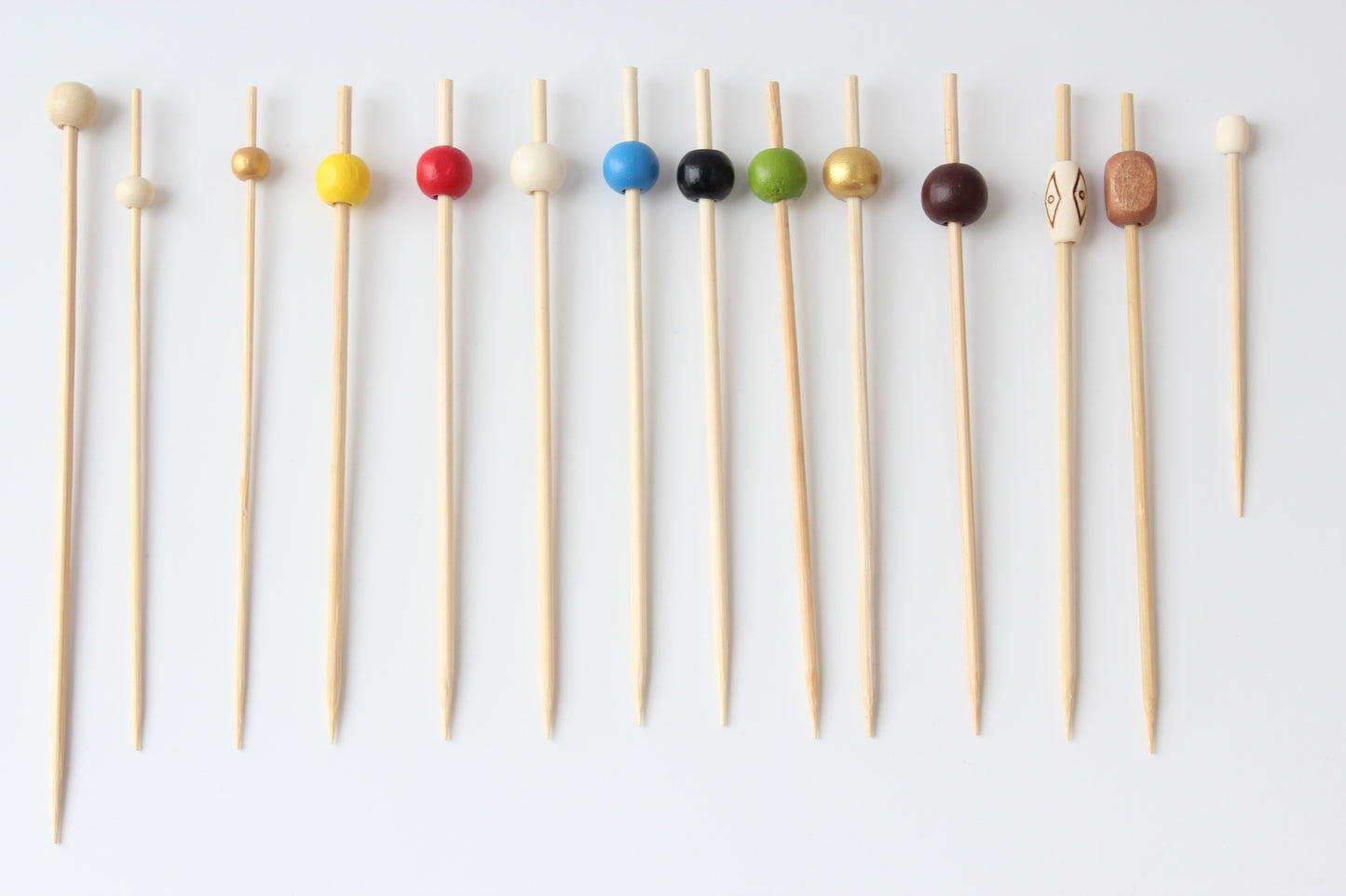 Wholesale Bamboo Fruit & Food Picks (Models 101–200) – Bamboo Disposables Cocktail Picks for Catering & Party Supplies | EXW Prices