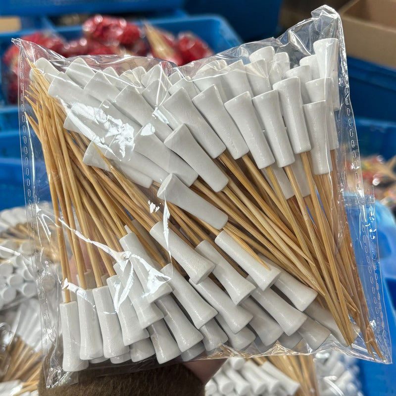 12cm Golf Tee Style Bamboo Fruit & Cocktail Picks – 100pcs/Bag | Prices per 10,000pcs | Wholesale EXW Prices