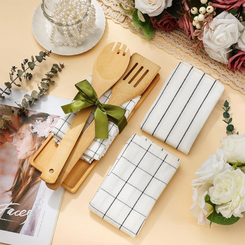 Bamboo Tableware | Bamboo Cheese & Serving Trays | Eco-Friendly Rectangular Bamboo Cheese Tray Gift Set with Accessories – Wholesale