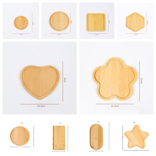 Bamboo Homeware | Bamboo Coasters & Table Mats | Eco-Friendly 10-Shapes Bamboo Coasters for Cups, Bowls & DIY Crafts – Heat-Resistant Wholesale