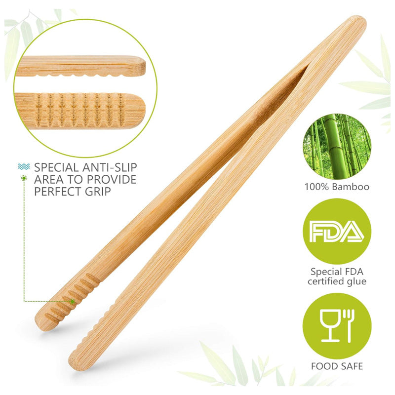 Bamboo Kitchenware | Bamboo Kitchen Accessories | Eco-Friendly Bamboo Food Clips with Magnet – Bread & Snack Bag Clips Wholesale