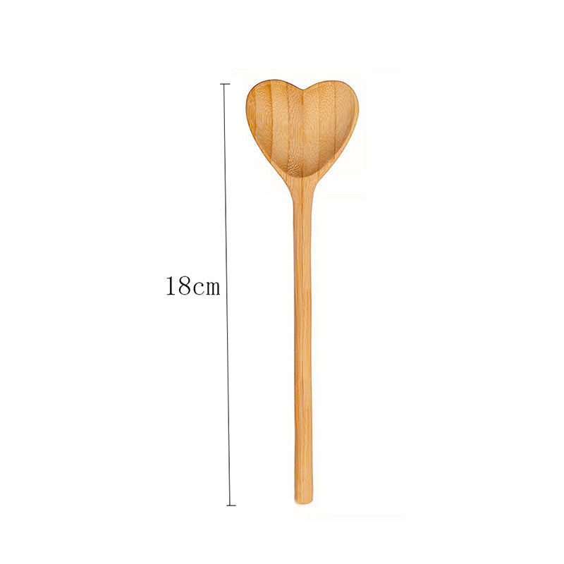 Bamboo Tableware | Bamboo Spoons & Utensils | Eco-Friendly Bamboo Heart Spoon – Natural Bamboo Honey & Dessert Spoon Wholesale