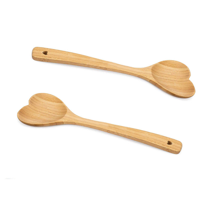 Bamboo Tableware | Bamboo Spoons & Utensils | Eco-Friendly Bamboo Heart Spoon – Natural Bamboo Honey & Dessert Spoon Wholesale