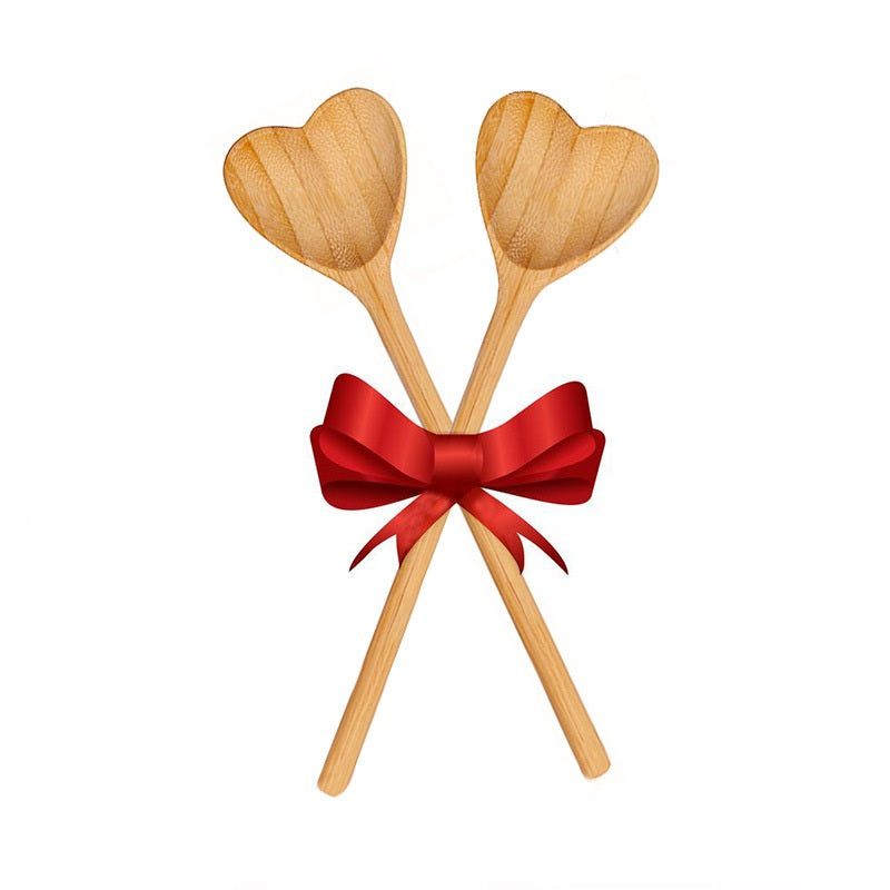 Bamboo Tableware | Bamboo Spoons & Utensils | Eco-Friendly Bamboo Heart Spoon – Natural Bamboo Honey & Dessert Spoon Wholesale