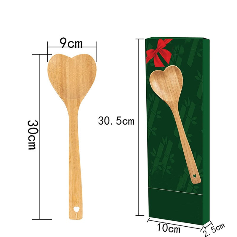 Bamboo Tableware | Bamboo Spoons & Utensils | Eco-Friendly Bamboo Heart Spoon – Natural Bamboo Honey & Dessert Spoon Wholesale