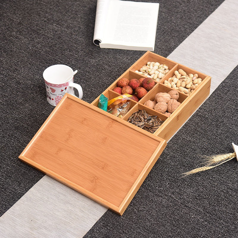Bamboo Homeware | Bamboo Snack & Candy Boxes | Compartment Bamboo Nut & Sweets Gift Box with Lid or Handle – Wholesale