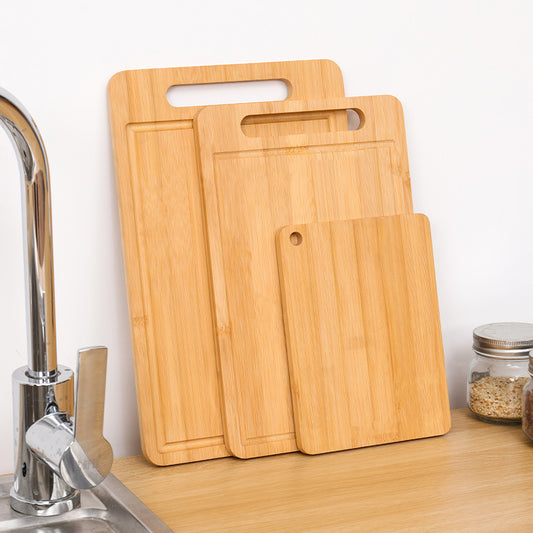Bamboo Kitchenware | Bamboo Chopping Boards | 3-Piece Eco-Friendly Bamboo Cutting Board Set – Portable & Durable Wholesale