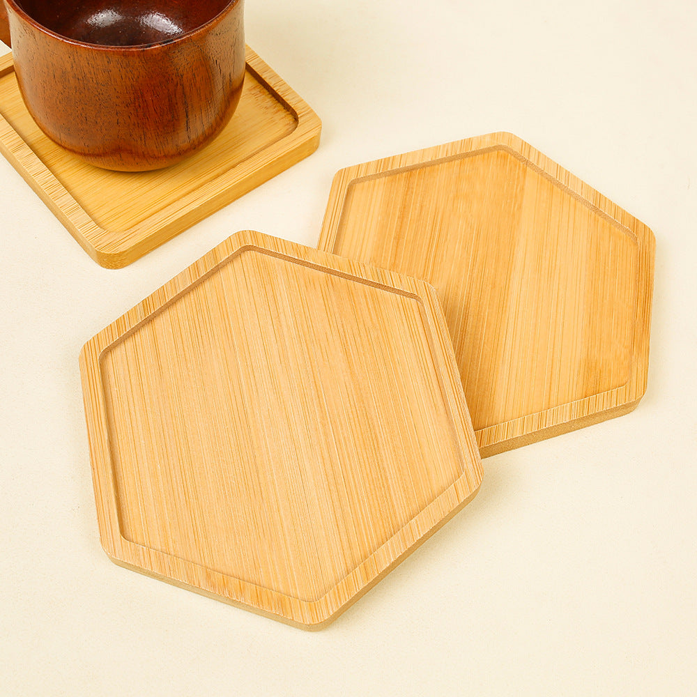 Bamboo Homeware | Bamboo Coasters & Table Mats | Eco-Friendly 10-Shapes Bamboo Coasters for Cups, Bowls & DIY Crafts – Heat-Resistant Wholesale