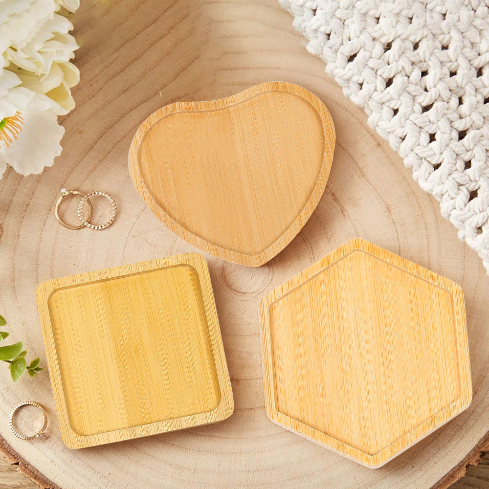 Bamboo Homeware | Bamboo Coasters & Table Mats | Eco-Friendly 10-Shapes Bamboo Coasters for Cups, Bowls & DIY Crafts – Heat-Resistant Wholesale