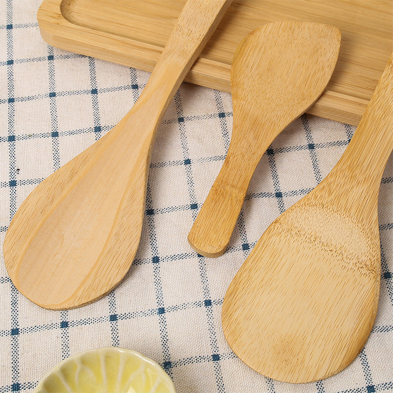 Bamboo Kitchenware | Bamboo Cooking Utensils | Eco-Friendly Bamboo Rice Scoops, Sushi Knife & Sauce Dish – Heat-Resistant Wholesale