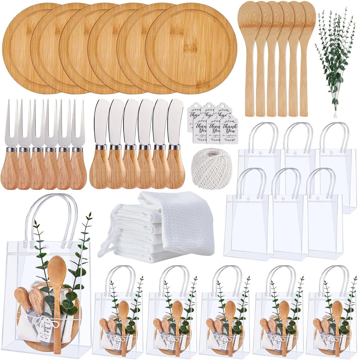Mini-Käsebrett &amp; Messer-Geschenkset aus Bambus – Umweltfreundliche Servierbretter für Hochzeiten &amp; Events | Großhandelspreise ab Werk
