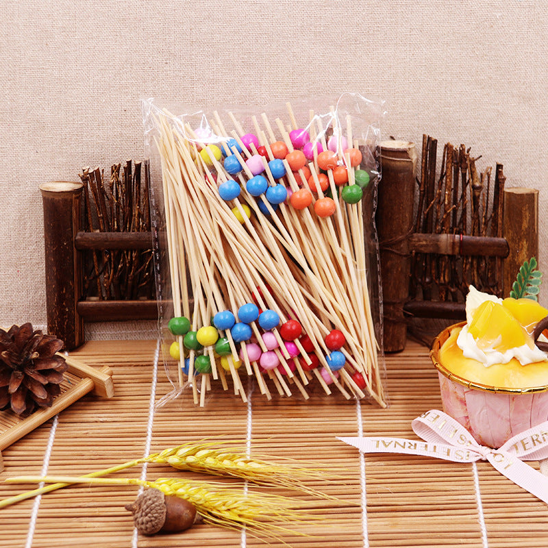 Runde Bambus-Holzperlen, 12 cm – Grün / Rosa / Gelb / Orange / Blau / Rot / Gemischt | 100 Stück/Packung | Großhandelspreise ab Werk