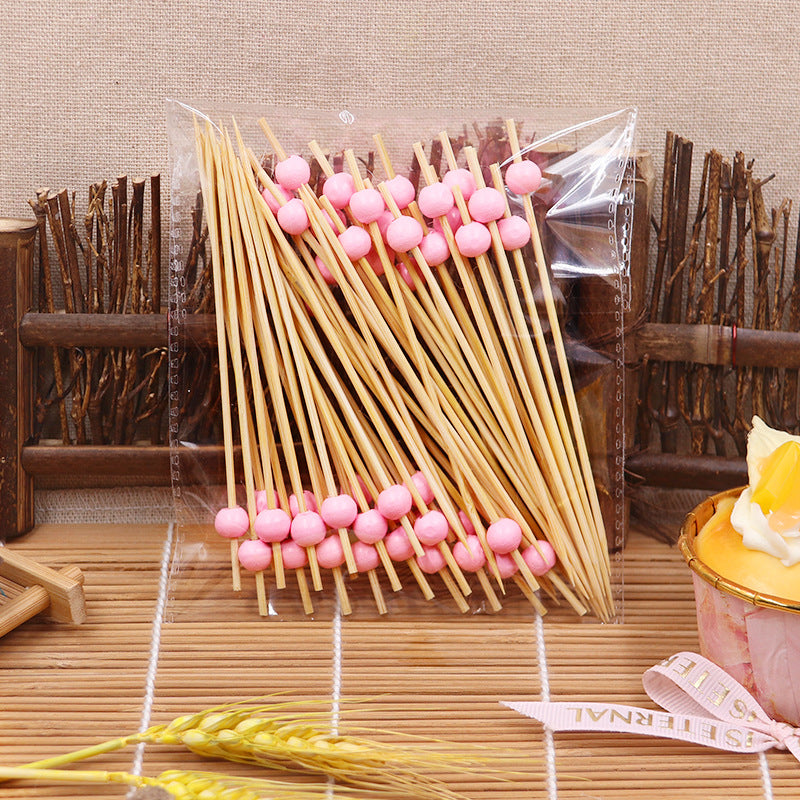 Runde Bambus-Holzperlen, 12 cm – Grün / Rosa / Gelb / Orange / Blau / Rot / Gemischt | 100 Stück/Packung | Großhandelspreise ab Werk