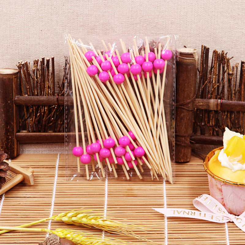 Runde Bambus-Holzperlen, 12 cm – Grün / Rosa / Gelb / Orange / Blau / Rot / Gemischt | 100 Stück/Packung | Großhandelspreise ab Werk