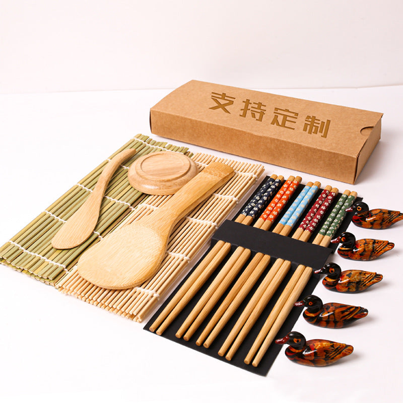 Bamboo Kitchenware | Bamboo Sushi & Rolling Mats | Eco-Friendly Bamboo Sushi Rolling Mat Set – White & Green Skin, Non-Stick, Durable Wholesale