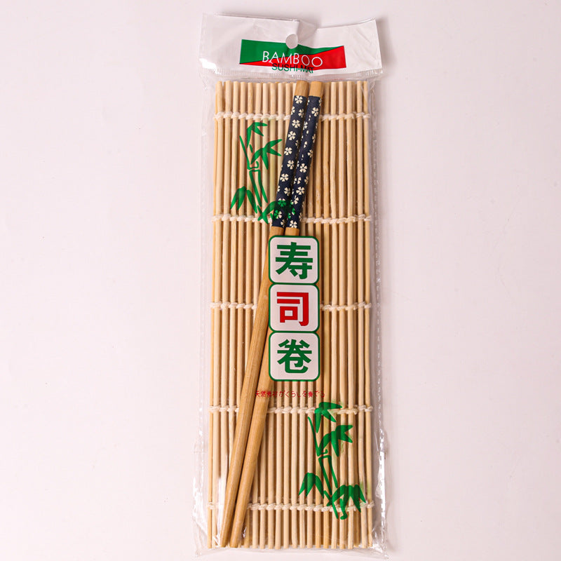 Bamboo Kitchenware | Bamboo Sushi & Rolling Mats | Eco-Friendly Bamboo Sushi Rolling Mat Set – White & Green Skin, Non-Stick, Durable Wholesale