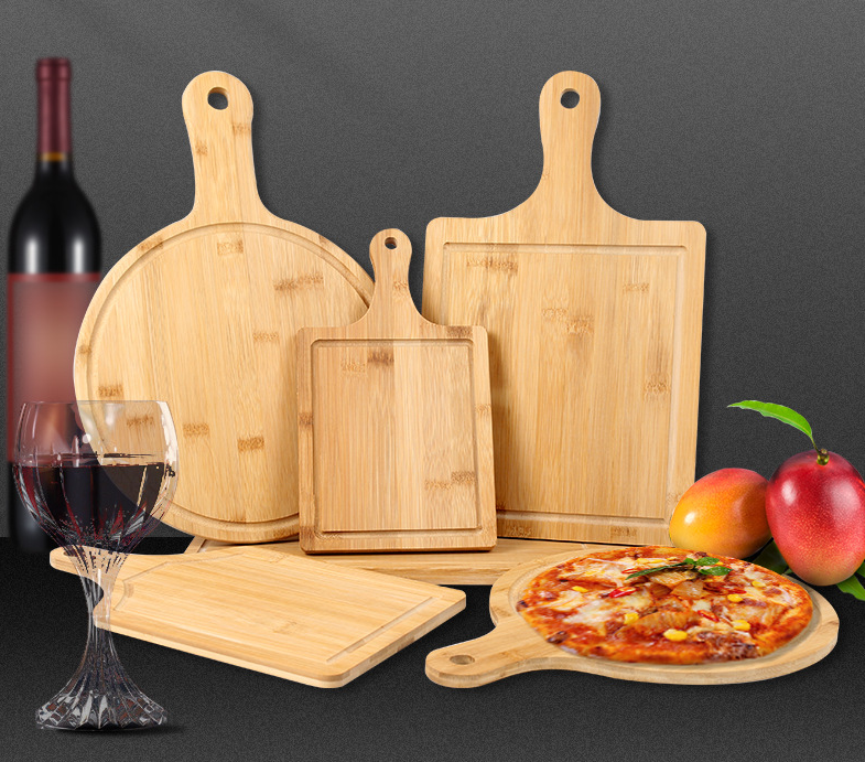 Bamboo Tableware | Bamboo Serving & Pizza Boards | Eco-Friendly Thick Bamboo Pizza & Serving Boards – Round, Square & Rectangular, 1.5cm Solid Bamboo Wholesale