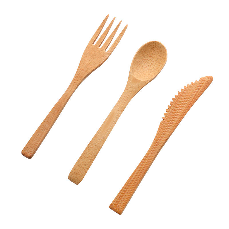 Bamboo Tableware | Reusable Bamboo Cutlery | 12pcs × 20 Cases Bamboo Flatware Set with Storage Case – Wholesale