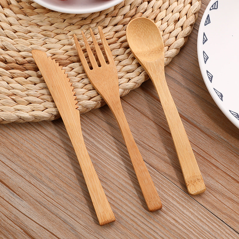 Bamboo Tableware | Reusable Bamboo Cutlery | 12pcs × 20 Cases Bamboo Flatware Set with Storage Case – Wholesale