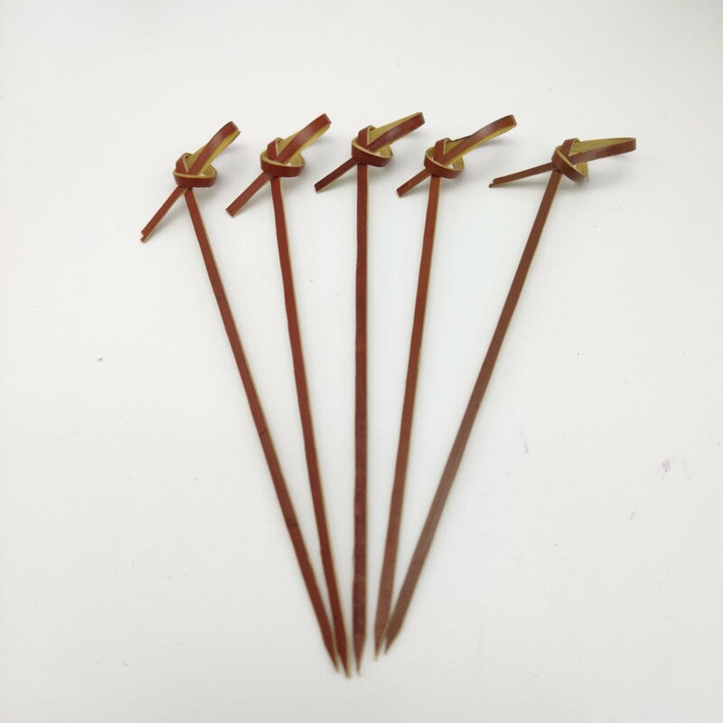 Deliver to door | 10,000pcs Bamboo Finger Picks/Knot Picks/Heart Shape Picks – 100% Natural Skewers for Appetizers, Cocktails & Catering